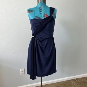 David’s Bridal Dark Blue Dress